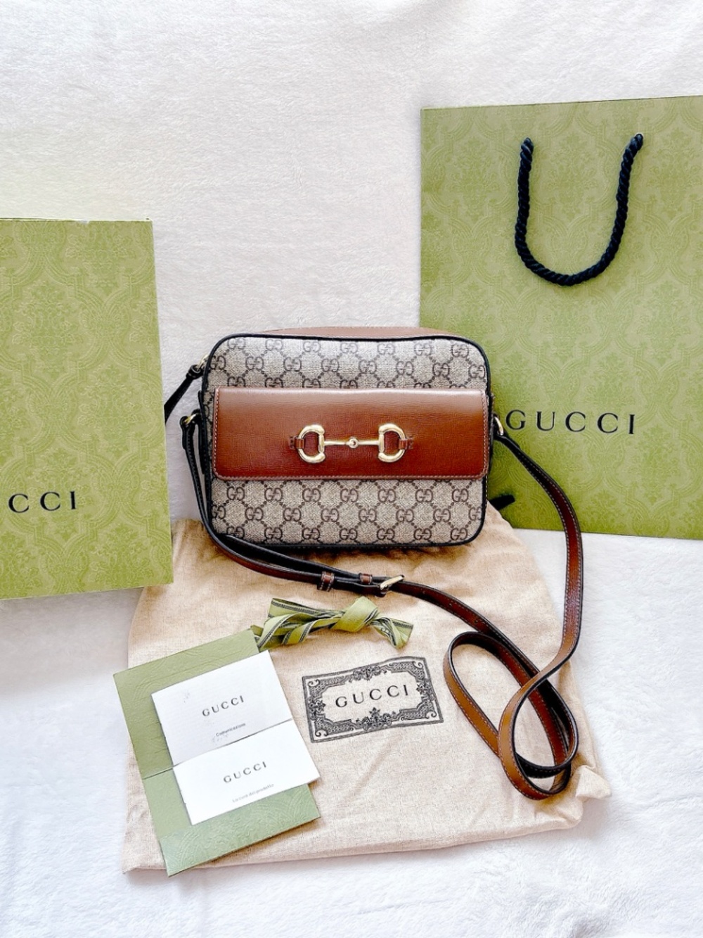 Authentic Gucci 1955 horsebit ophidia shoulder bag / crossbody bag